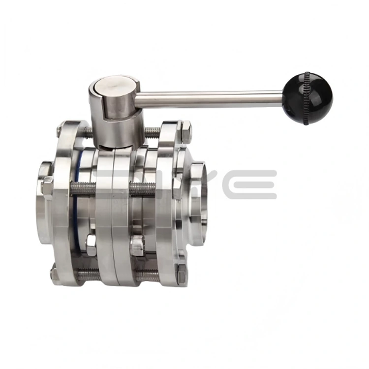 သန့်ရှင်းရေး 3-Piece Butterfly Valve
