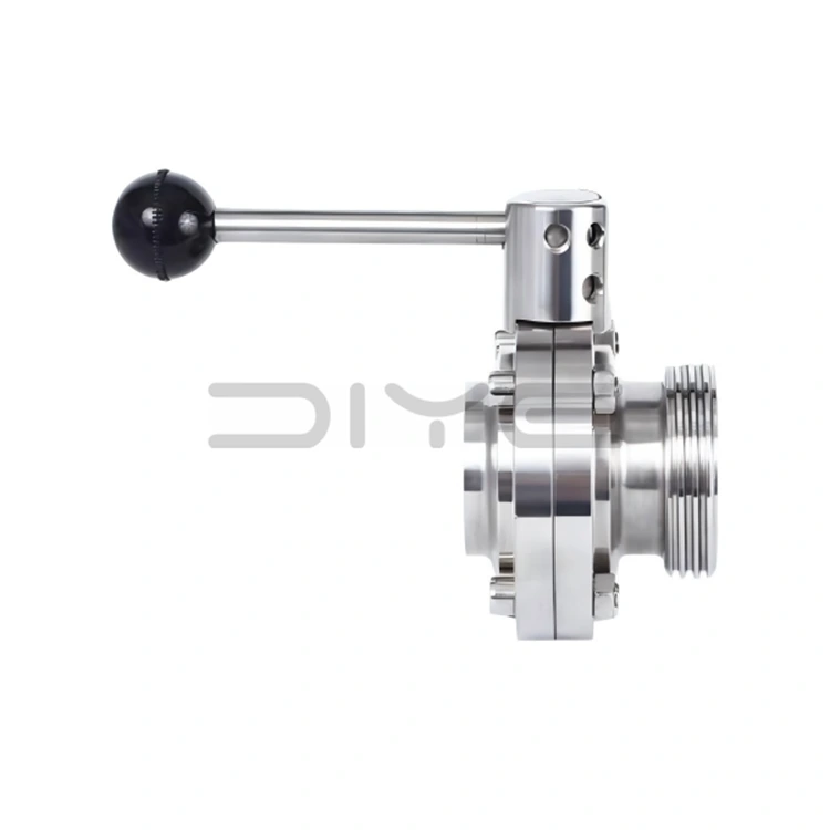 Sanitary Weld Threaded Butterfly Valve